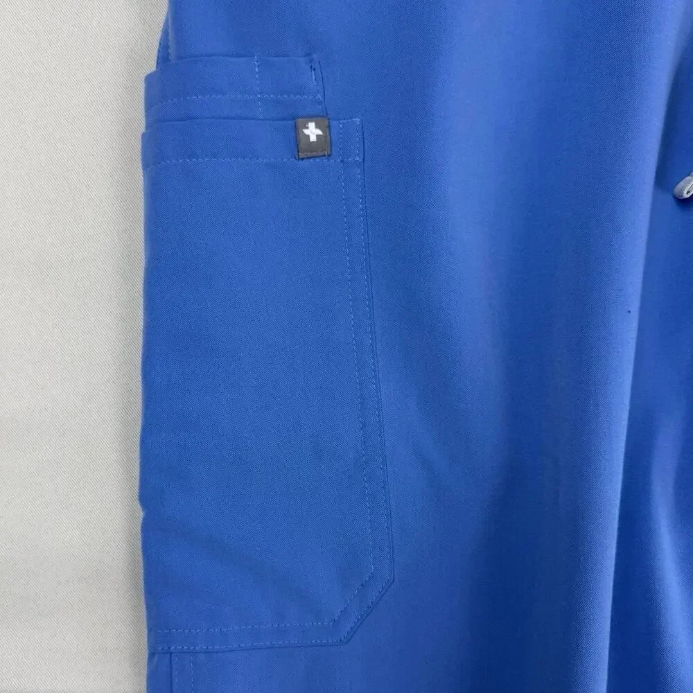 FIGS Kade Cargo Scrub Pant Womens XXL Blue Nurse Uniform Stretch T21004‎ 1356